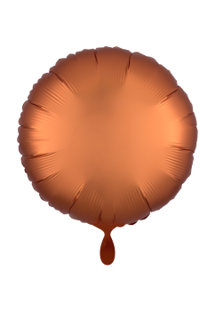 Folienballon 45cm Rund Satin Orange